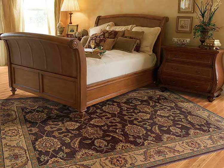 اندازه مناسب فرش اتاق خواب